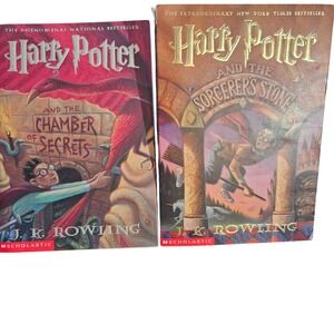 Harry Potter Books Lot Sorcerer's Stone Chamber of‎ Secrets J.K. Rowling